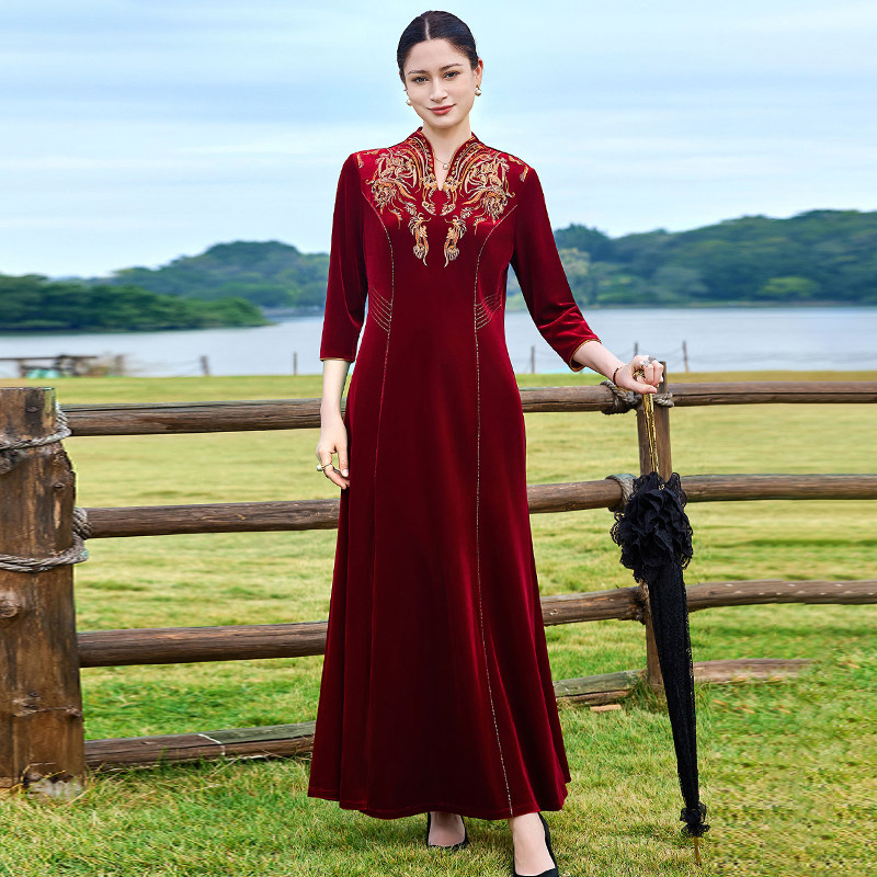 高品质！喜婆婆结婚礼服连衣裙