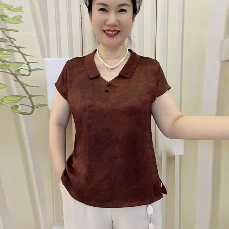 高品质！真丝大码宽松减龄妈妈装