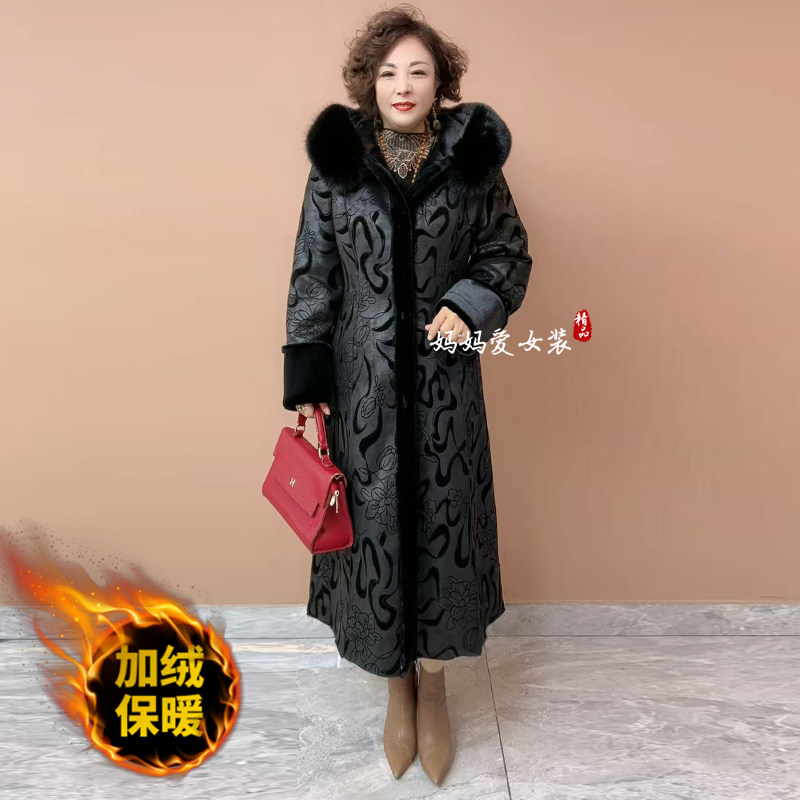 高品质！双面穿鹿皮绒加厚大衣女