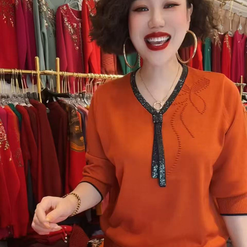 2025新款妈妈秋冬打底针织小衫40岁50减龄中老年女装外穿冬装上衣
