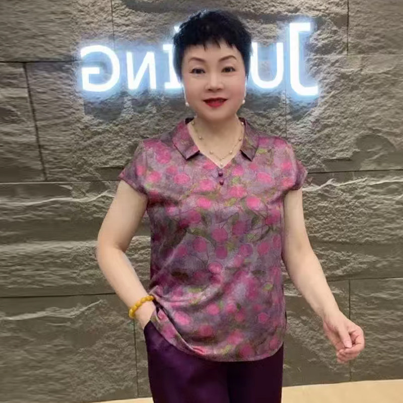 高品质！国风醋酸娃娃领大码上衣