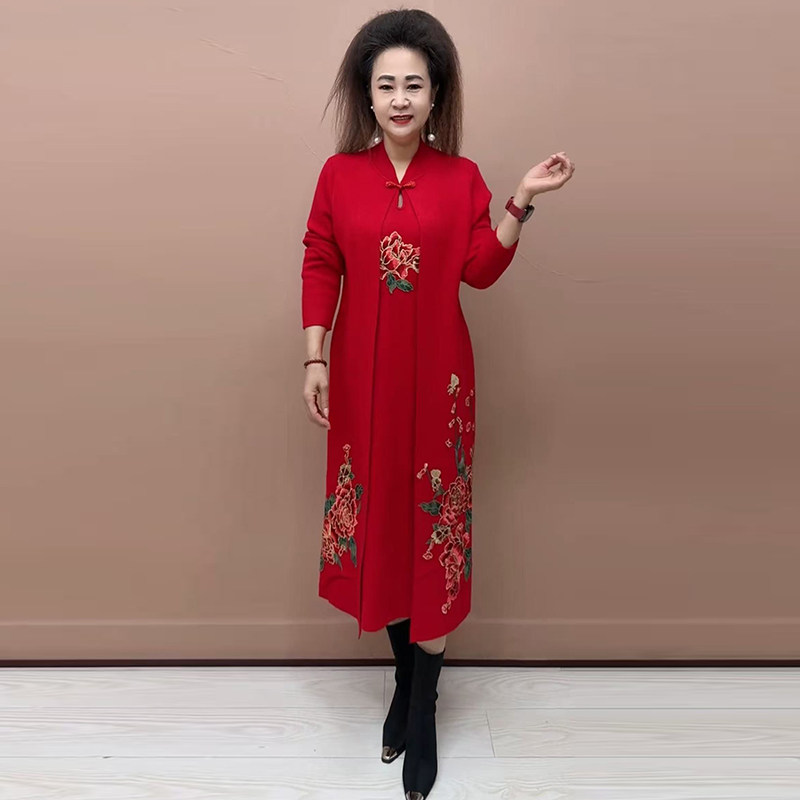 高品质！喜婆婆高贵针织连衣裙