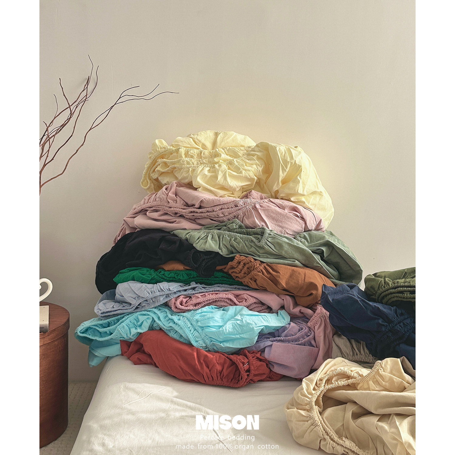 全棉水洗棉单件床单/床笠