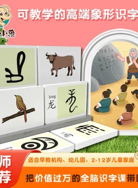 象形文字卡早教认知闪卡幼小衔接