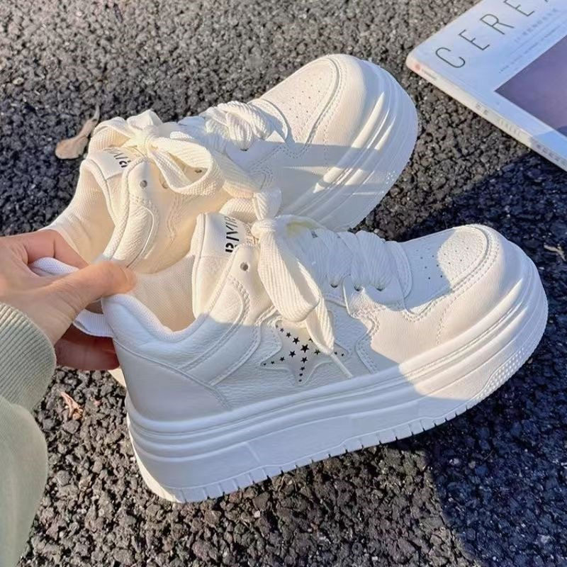 美拉德春夏单鞋女高帮女鞋高级小白鞋2026新款百搭小众厚底鞋子女,女鞋,时尚休闲鞋,淘宝优惠券,粉丝福利购,淘宝优惠卷