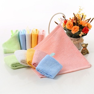 正品昌达竹纤维小方巾婴儿宝宝儿童口水巾幼儿园吸水带挂钩擦汗巾