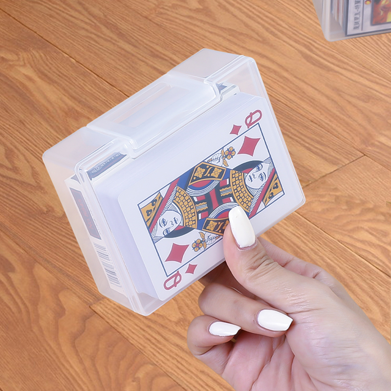 卡片收纳盒分格卡膜透明小盒子