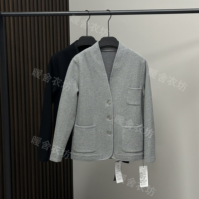 菲玛掂241596 2025春开衫上衣休闲西装外套宽松休闲通勤风垂感