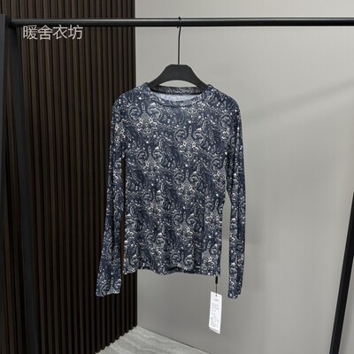 菲玛掂251575印花长袖T恤内搭