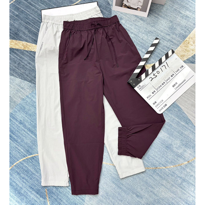 菲玛掂速干束脚裤松紧腰女裤