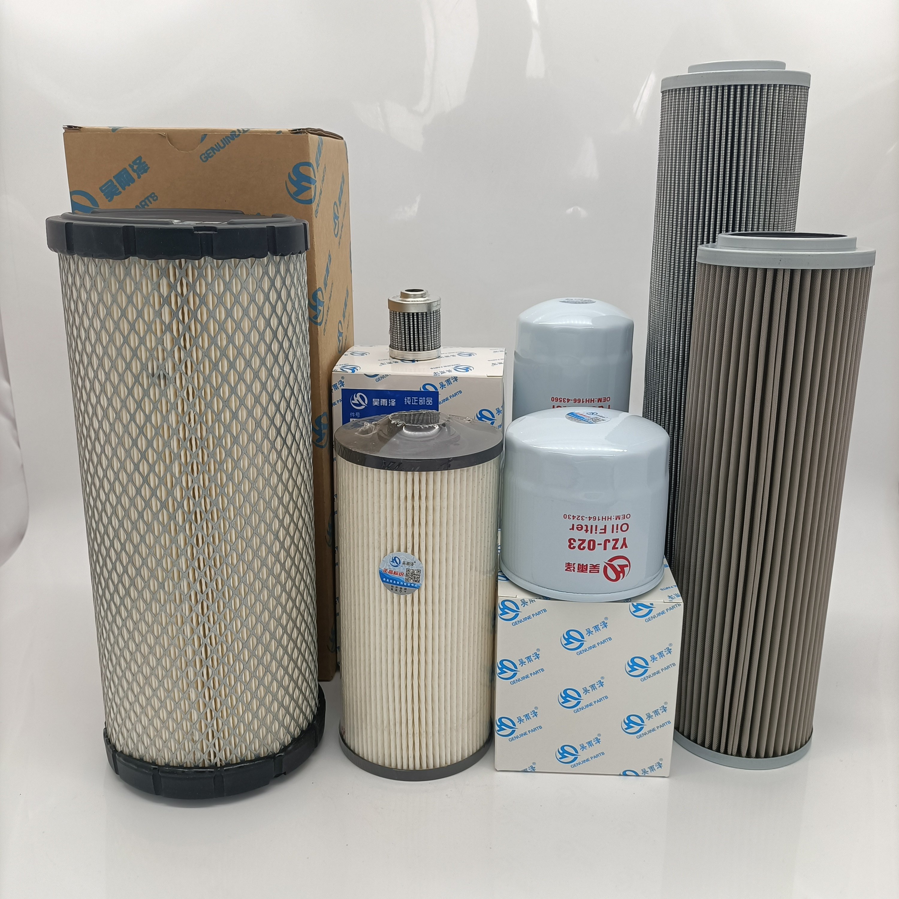 挖掘机徐工xe75d空气滤芯机油柴油滤芯油水分离器滤芯滤清器配件