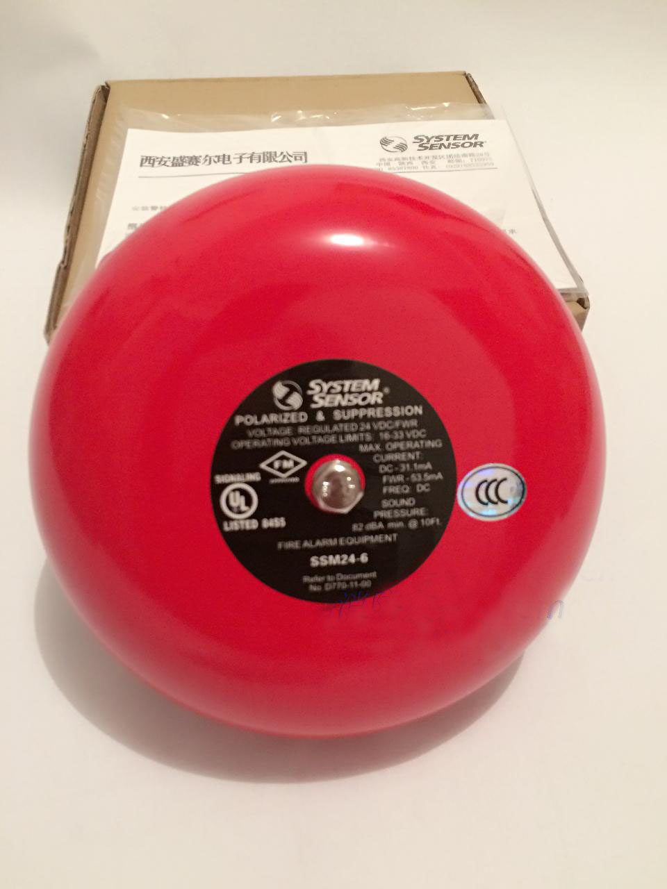 SYSTEM SENSOR盛赛尔   SSM24-6消防警铃   全新现货供应