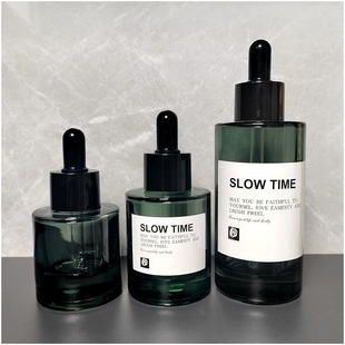 高档玻璃避光分装瓶空瓶护肤品美容院30ML 50ML小样滴管精油瓶