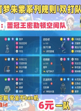 switch宝可梦朱紫规则I双打队伍蕾冠王密勒顿空间队免费自id