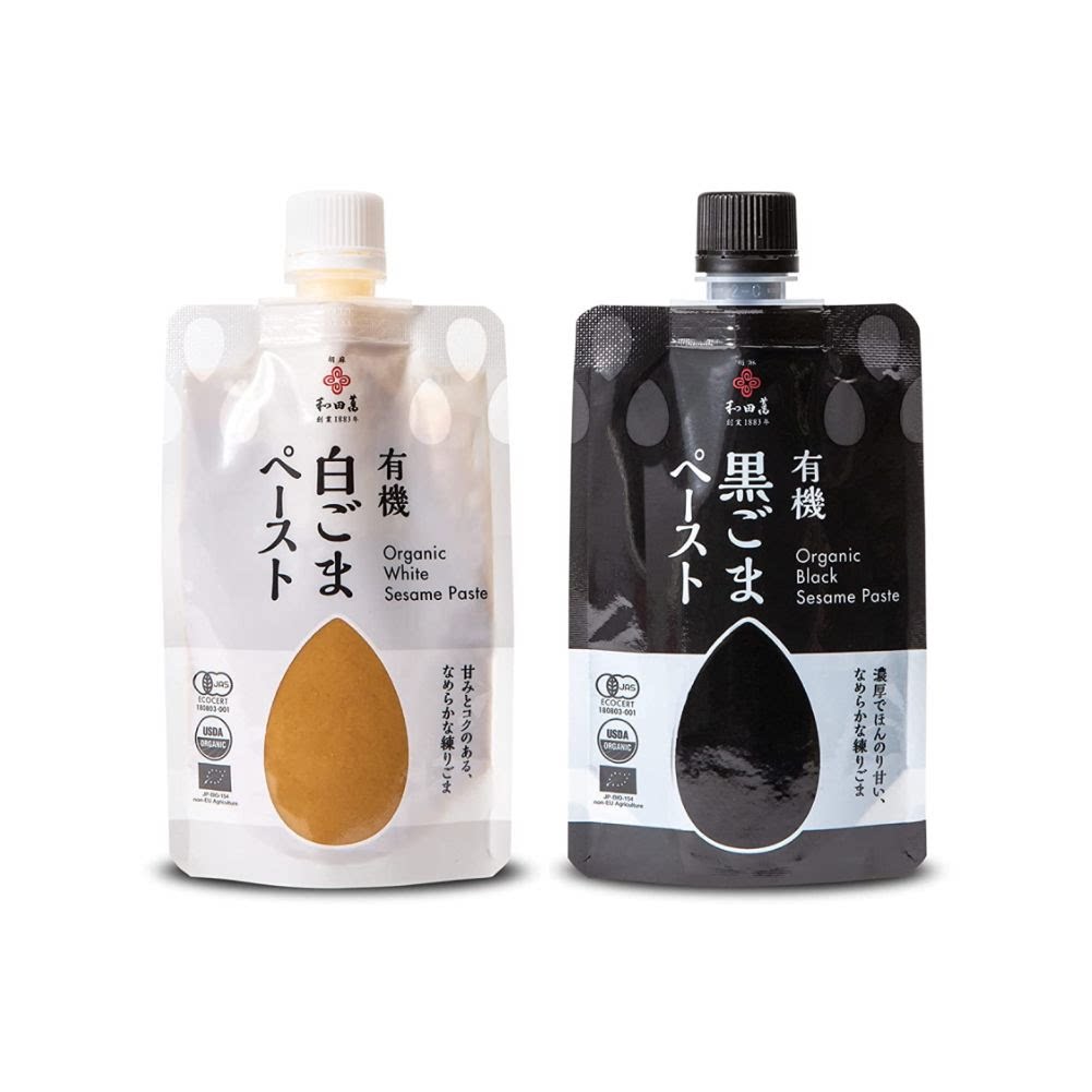 日本进口 和田万 黑芝麻/金芝麻/白芝麻酱 80g 250g 面包抹酱