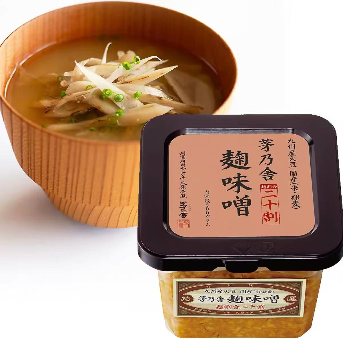 日本包邮 久原本家茅乃舍 曲味增十谷曲二十成500g味增酱料