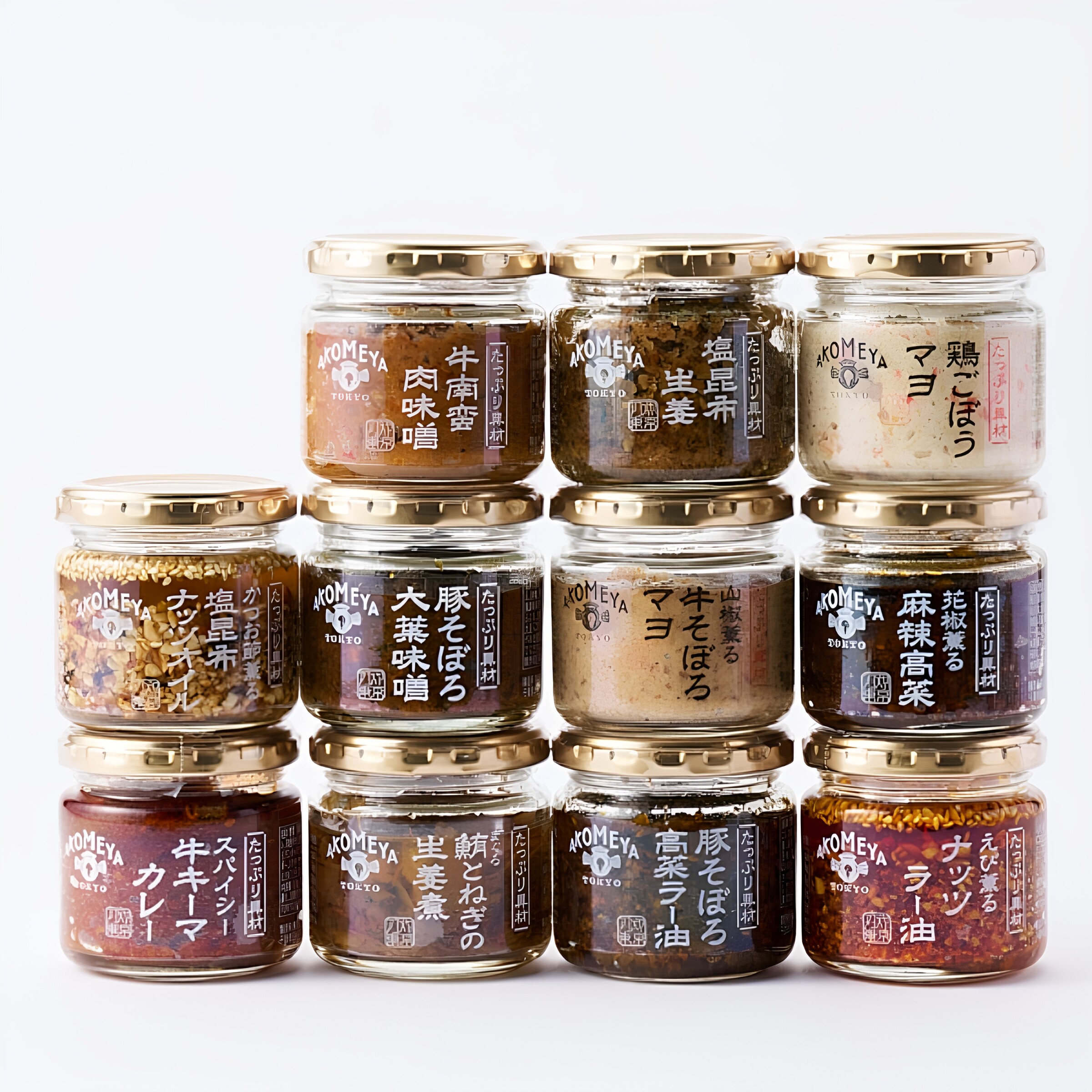 日本AKOMEYA TOKYO 米饭拌料日式酱料 盐昆布生姜 鸡肉牛蒡蛋黄酱