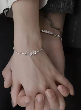 情侣手链一对情侣款小众新款圣诞女生礼物送男友