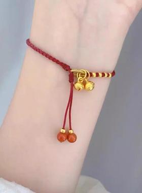 招财纳福脚链手链转运珠防小三