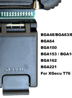 BGA48/BGA63/BGA67 BGA64 BGA100 BGA153/BGA169 BGA162 BGA221