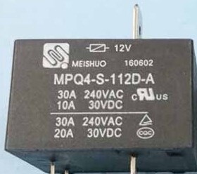 空调电热水器继电器 12V 30A MPQ4-S-112D-A  855AWP-1A-C2 4脚