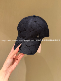 GingerM定制原创贵气重工钉珠亮片克L心棒球帽时髦百搭高品好版型