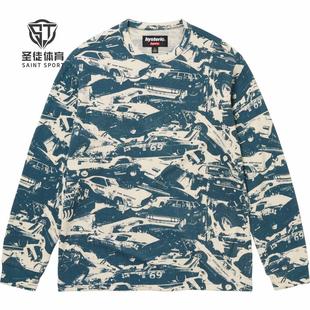 正品 Supreme 24FW HYSTERIC GLAMOUR联名 Cars 汽车 华夫格长袖