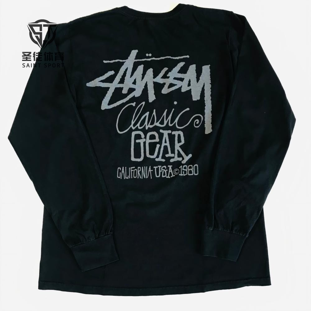 现货正品 Stussy 25SS Classic Gear L/S Tee 经典Logo 长袖T恤