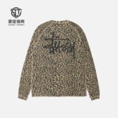Stussy 长袖 25款 Thermal 正品 迷彩豹纹 Raglan Logo华夫格 T恤