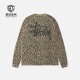 Stussy 长袖 25款 Thermal 正品 迷彩豹纹 Raglan Logo华夫格 T恤