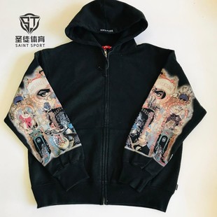 正品 Supreme 25FW MJ 杰克逊专辑 Dangerous Zip Hooded拉链卫衣