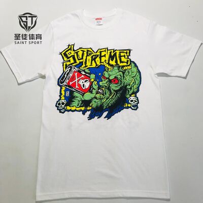 Supreme漫画涂鸦短袖