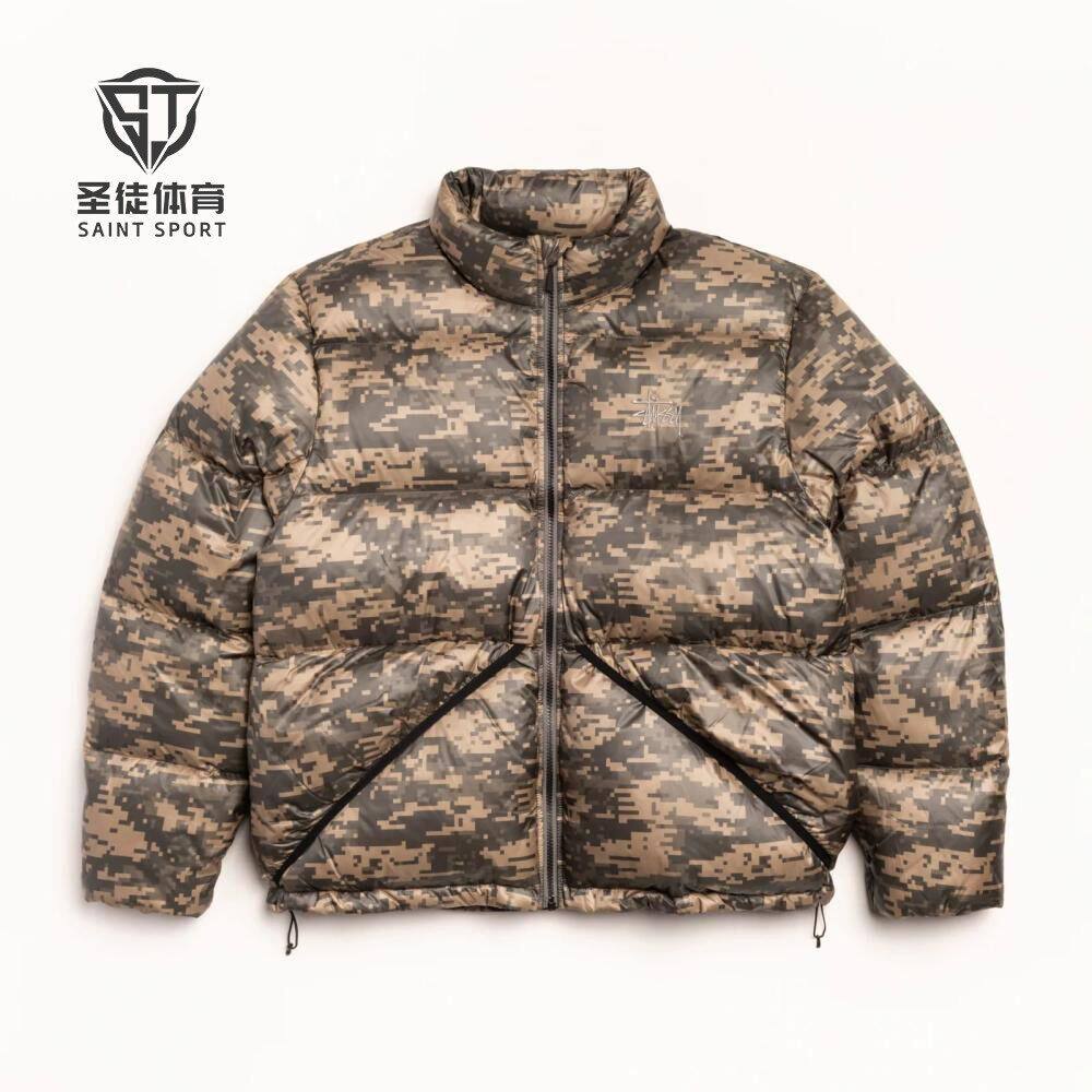 Stussy刺绣小标羽绒服