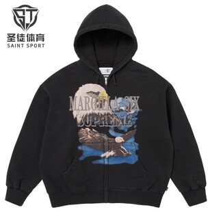 MM6 马吉拉联名 老鹰 Supreme 拉链卫衣 26SS Zip 正品 Eagle