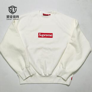 正品 Supreme 25SS Washed Box Logo Crewneck Bogo圆领 套头卫衣