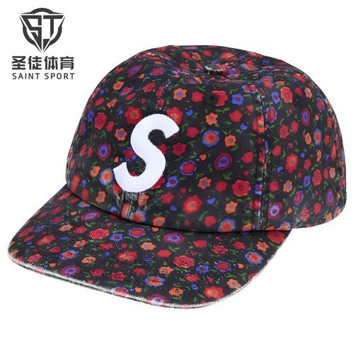 Supreme小花卉SLogo棒球帽