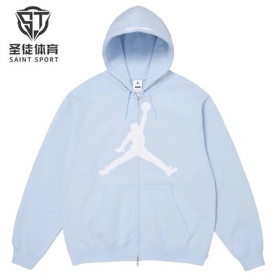 SupremeJordan大Logo拉链卫衣