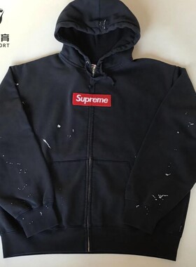 现货正品 Supreme 26SS MM6 马吉拉联名 Box Logo Zip Up拉链卫衣