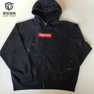 MM6 马吉拉联名 Box 现货正品 Zip 26SS Logo Up拉链卫衣 Supreme