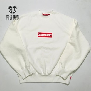 正品 Supreme 25SS Washed Box Logo Crewneck Bogo圆领 套头卫衣