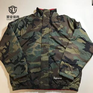 正品 Supreme 25FW Polartec Track Jacket 双面穿摇粒绒拉链夹克
