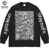 Tee 26SS 长袖 花臂Logo 袋熊素描 Wombat Supreme 正品