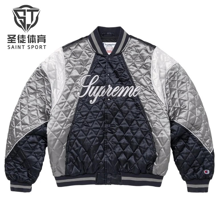 SupremeChampion缎面棒球夹克