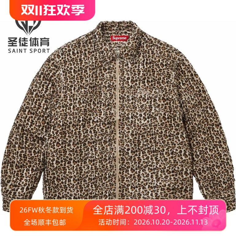 Supreme豹纹衬衫外套