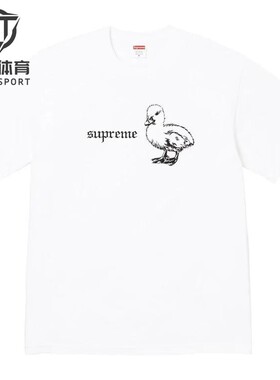 正品 Supreme 26SS Duck Tee 鸭子 动物素描 短袖T恤