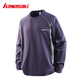 Kawasaki川崎正品 上衣 男女款 户外紫色防晒运动长袖 徒步机能T恤衫