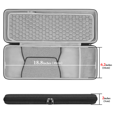 适用Wooting80HE 98-100键位键鼠一体便携式硬壳防摔收纳键盘包