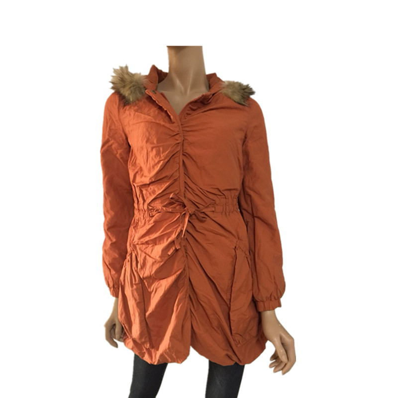 包邮专柜正品 冬季女款加厚保暖带帽中长款休闲棉衣/棉服 22010