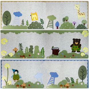 幼儿园小学教室黑板报布置创意环创装 饰材料春天系列文化主题墙贴