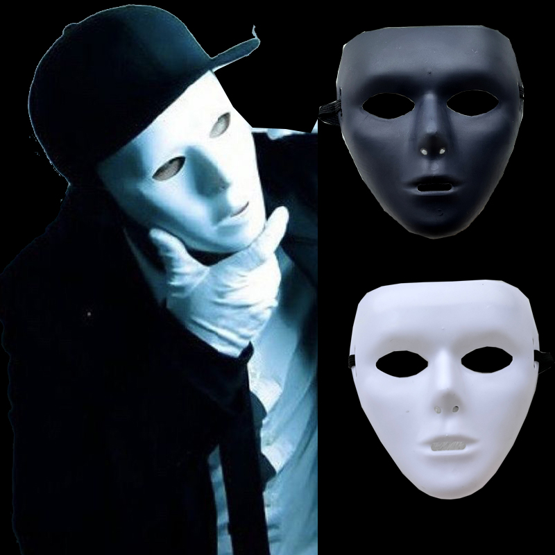 全脸白色舞客面具专业舞蹈表演